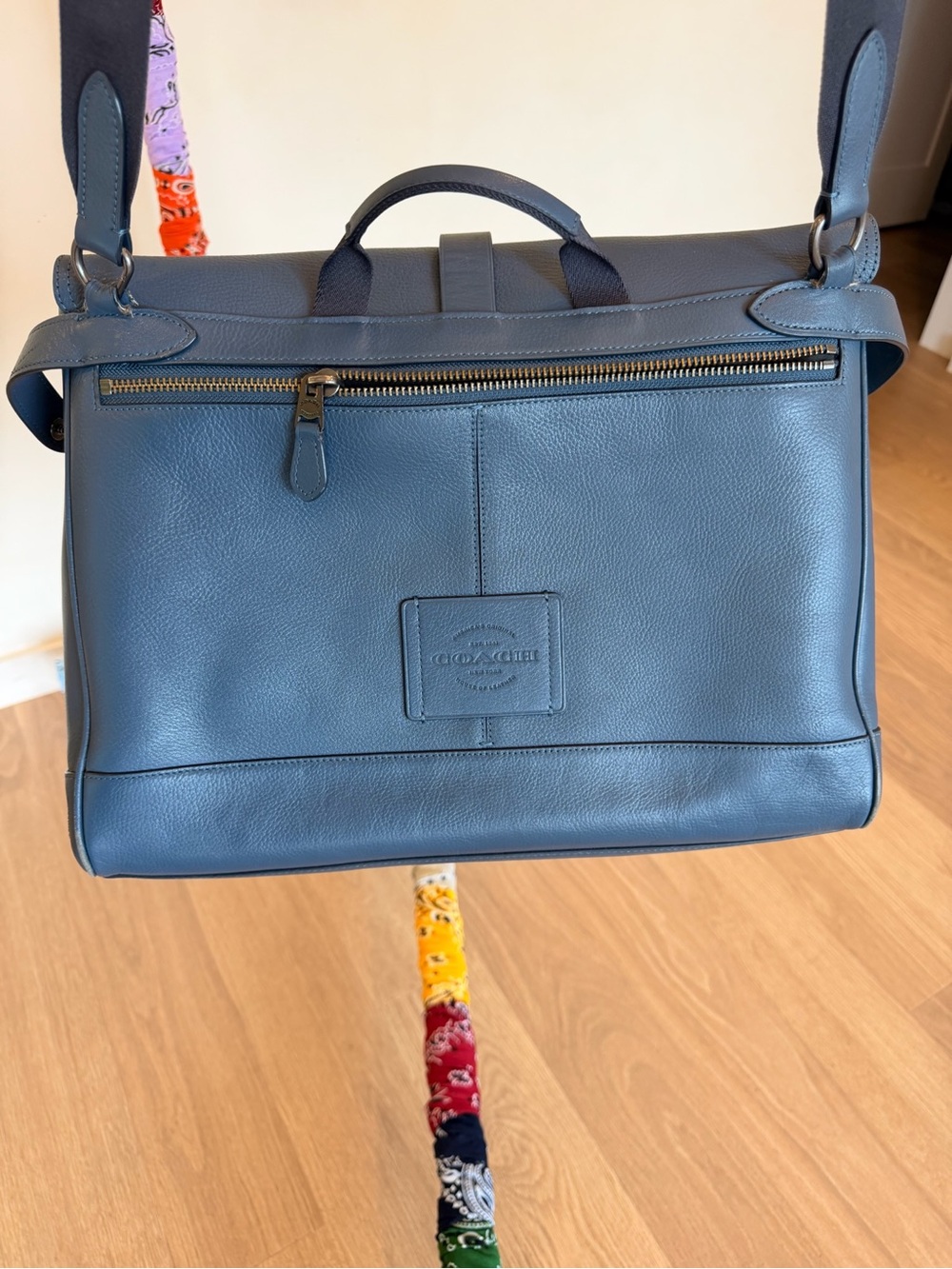 Coach Hudson Messenger Bag Duke Blue - Picture 8 of 10